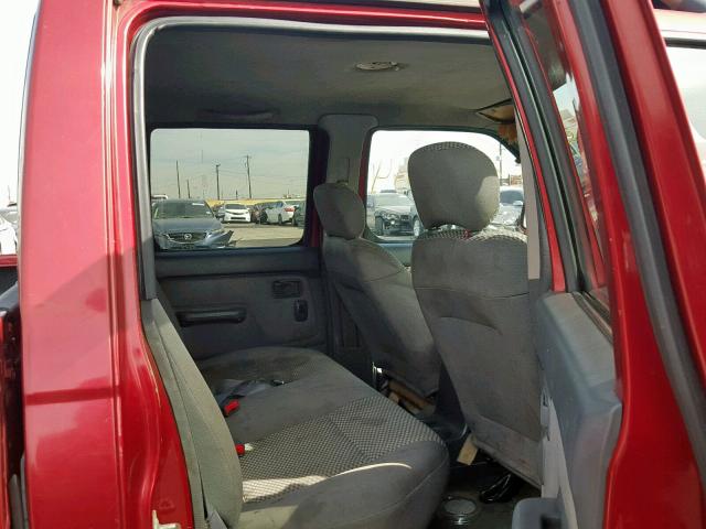 1N6ED27T31C331464 - 2001 NISSAN FRONTIER C RED photo 6