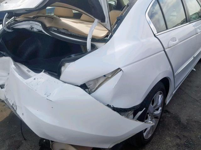 1HGCP2F85AA008108 - 2010 HONDA ACCORD EXL WHITE photo 9