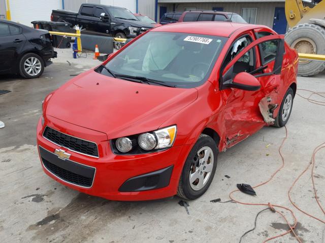 1G1JA5SH4F4114532 - 2015 CHEVROLET SONIC LS 红色 照片 2