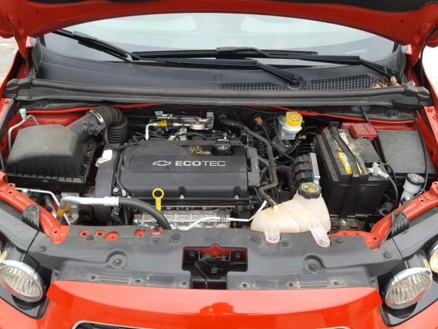 1G1JA5SH4F4114532 - 2015 CHEVROLET SONIC LS 红色 照片 7