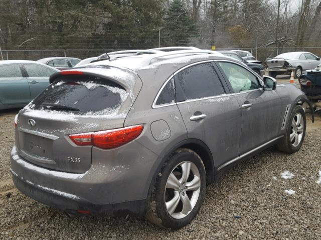 JN8AS1MWXBM141516 - 2011 INFINITI FX35 GRAY photo 4