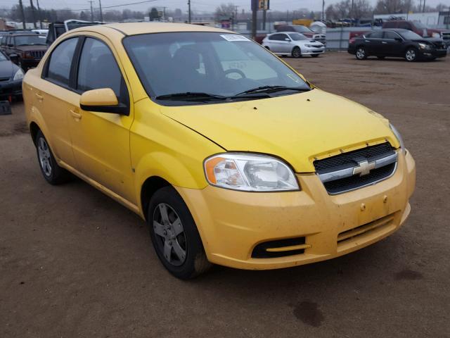KL1TD56E39B308385 - 2009 CHEVROLET AVEO LS YELLOW photo 1