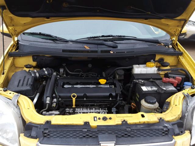 KL1TD56E39B308385 - 2009 CHEVROLET AVEO LS YELLOW photo 7