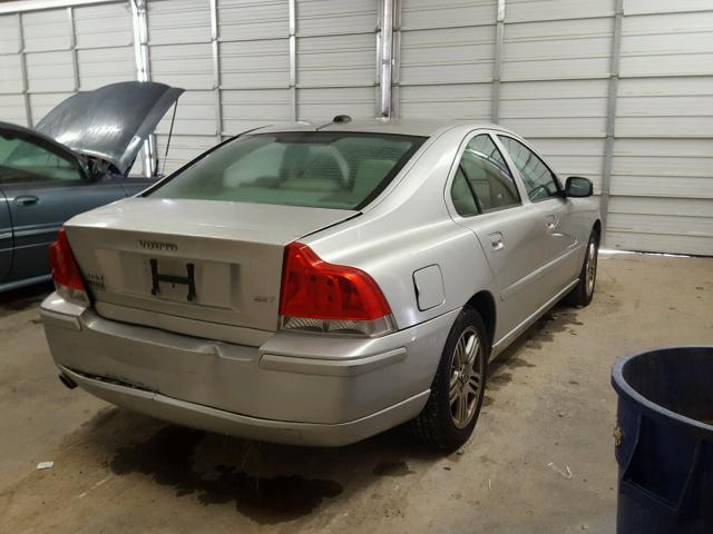 YV1RS592X72632418 - 2007 VOLVO S60 2.5T SILVER photo 4