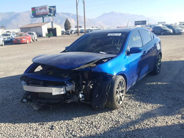 1C3CDFBBXED862133 - 2014 DODGE DART SXT BLUE photo 2