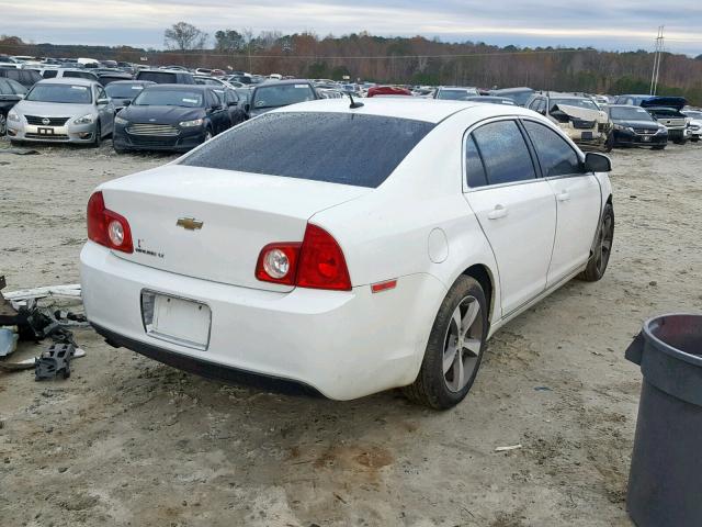 1G1ZC5E1XBF283089 - 2011 CHEVROLET MALIBU 1LT WHITE photo 4