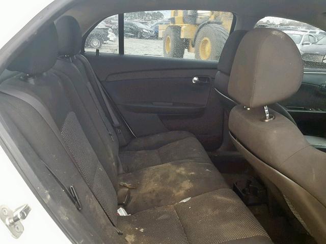 1G1ZC5E1XBF283089 - 2011 CHEVROLET MALIBU 1LT WHITE photo 6