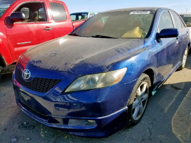 4T1BE46K17U090588 - 2007 TOYOTA CAMRY CE BLUE photo 2