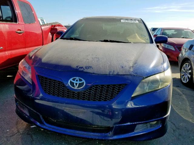 4T1BE46K17U090588 - 2007 TOYOTA CAMRY CE BLUE photo 9