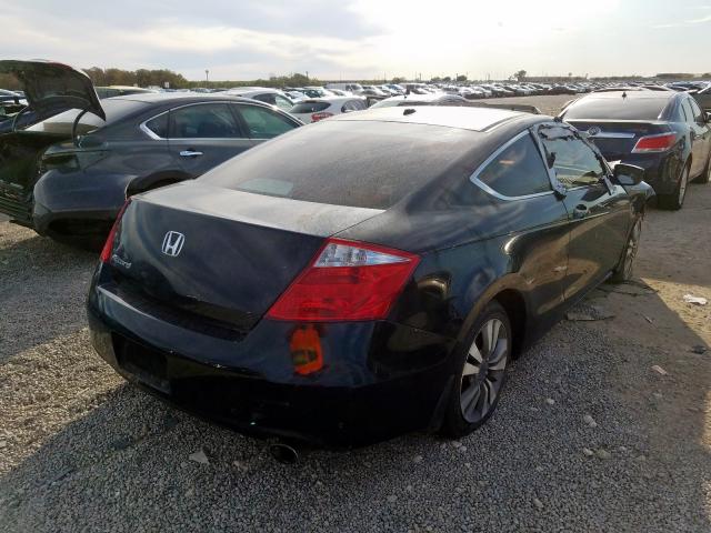 1HGCS12809A008687 - 2009 HONDA ACCORD EXL BLACK photo 4