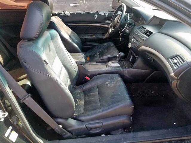 1HGCS12809A008687 - 2009 HONDA ACCORD EXL BLACK photo 5