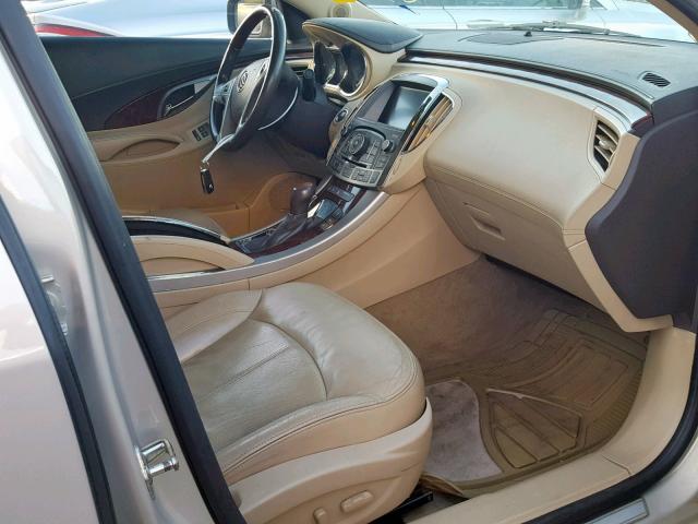 1G4GD5GG4AF100244 - 2010 BUICK LACROSSE C TAN photo 5