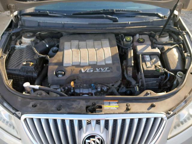 1G4GD5GG4AF100244 - 2010 BUICK LACROSSE C TAN photo 7