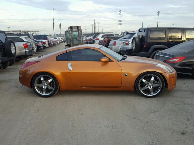 JN1AZ34D43T111293 - 2003 NISSAN 350Z COUPE ORANGE photo 9