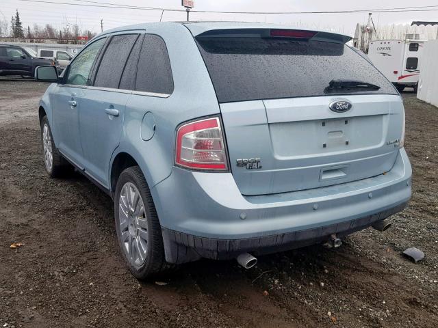 2FMDK49C68BB03848 - 2008 FORD EDGE LIMIT BLUE photo 3