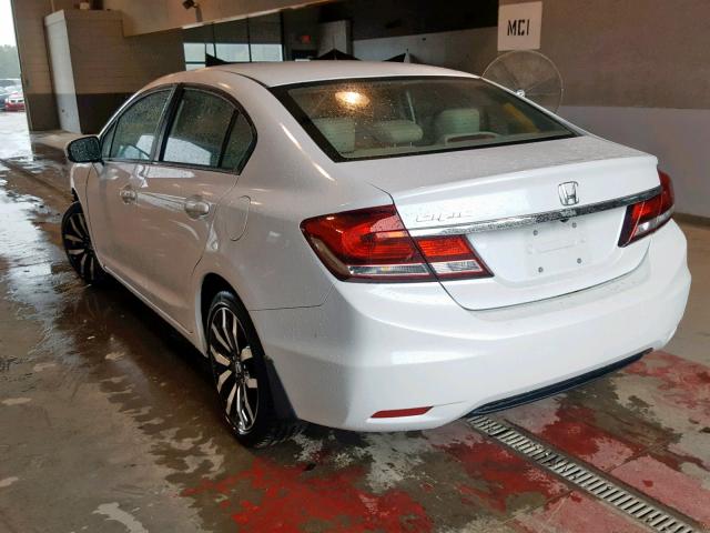 19XFB2F91EE067291 - 2014 HONDA CIVIC EXL 白色 照片 3