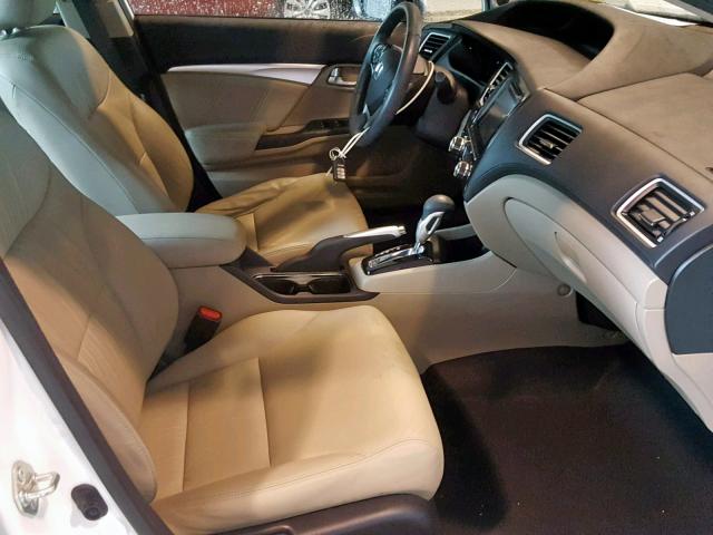 19XFB2F91EE067291 - 2014 HONDA CIVIC EXL 白色 照片 5