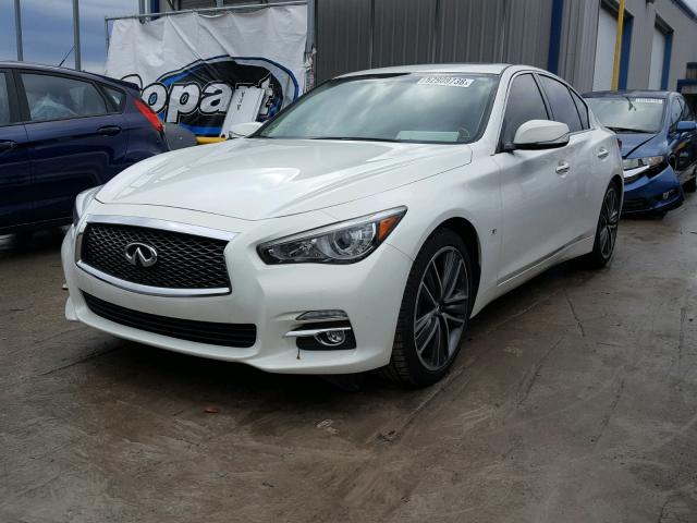 JN1BV7AP9FM341349 - 2015 INFINITI Q50 BASE WHITE photo 2