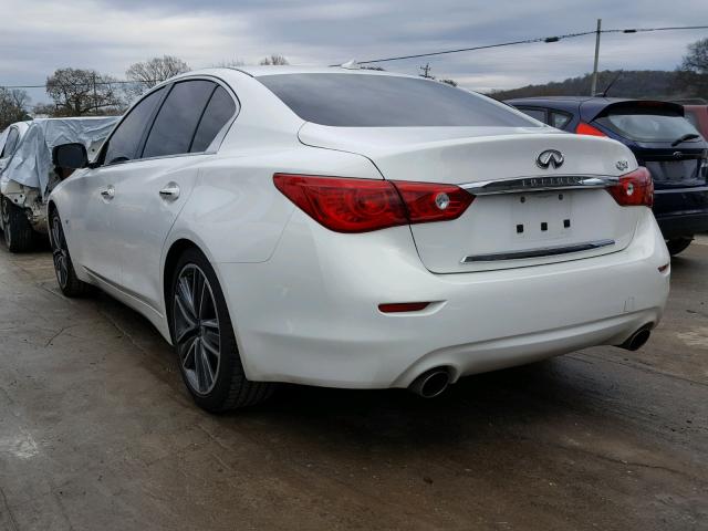 JN1BV7AP9FM341349 - 2015 INFINITI Q50 BASE WHITE photo 3