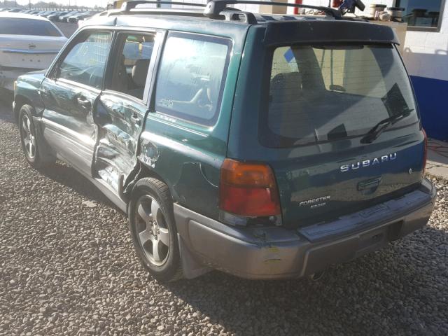 JF1SF6554WH753058 - 1998 SUBARU FORESTER S GREEN photo 3