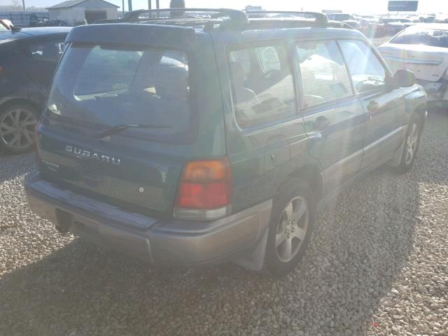 JF1SF6554WH753058 - 1998 SUBARU FORESTER S GREEN photo 4