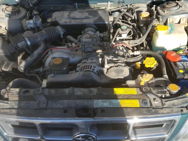 JF1SF6554WH753058 - 1998 SUBARU FORESTER S GREEN photo 7