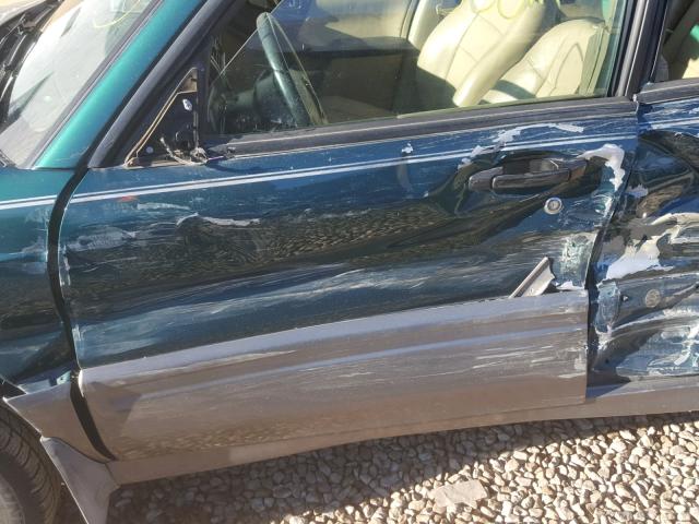 JF1SF6554WH753058 - 1998 SUBARU FORESTER S GREEN photo 9