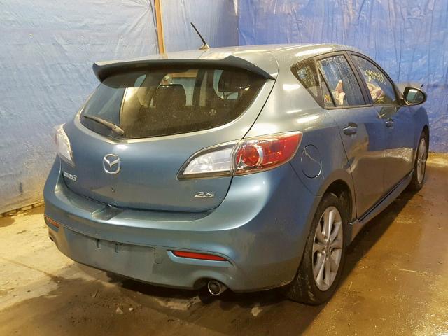 JM1BL1K63B1473377 - 2011 MAZDA 3 S BLUE photo 4