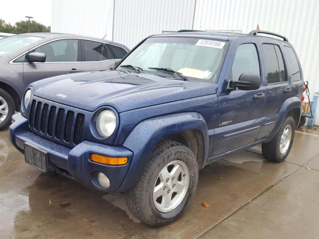 1J4GL58K94W101298 - 2004 JEEP LIBERTY LI BLUE photo 2