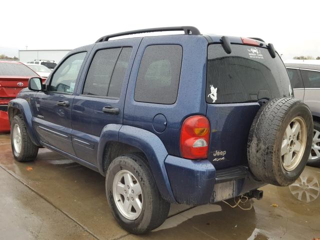 1J4GL58K94W101298 - 2004 JEEP LIBERTY LI BLUE photo 3