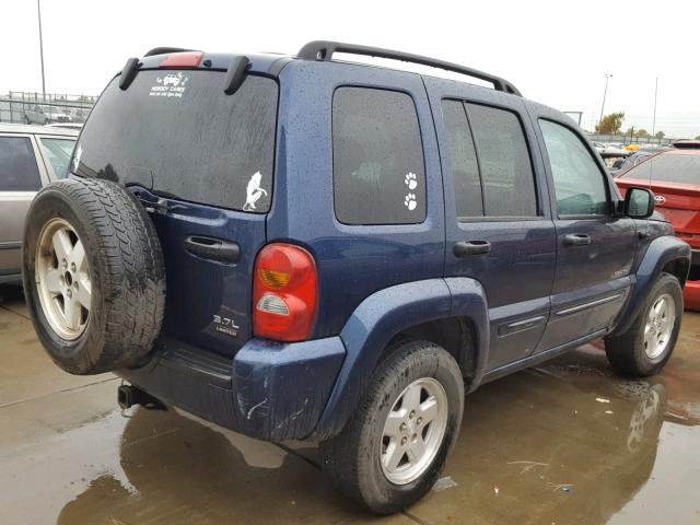 1J4GL58K94W101298 - 2004 JEEP LIBERTY LI BLUE photo 4