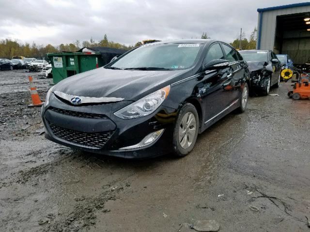 KMHEC4A48DA085039 - 2013 HYUNDAI SONATA HYB BLACK photo 2