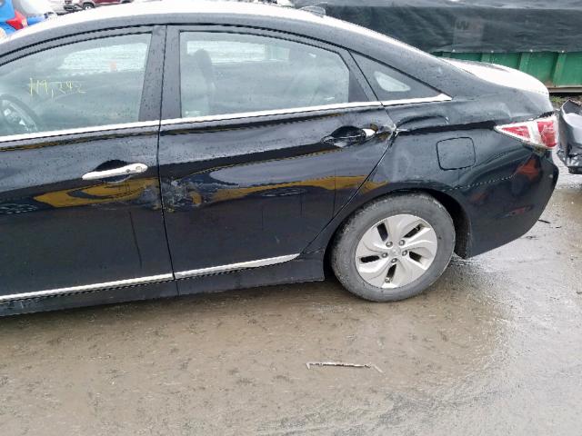 KMHEC4A48DA085039 - 2013 HYUNDAI SONATA HYB BLACK photo 9