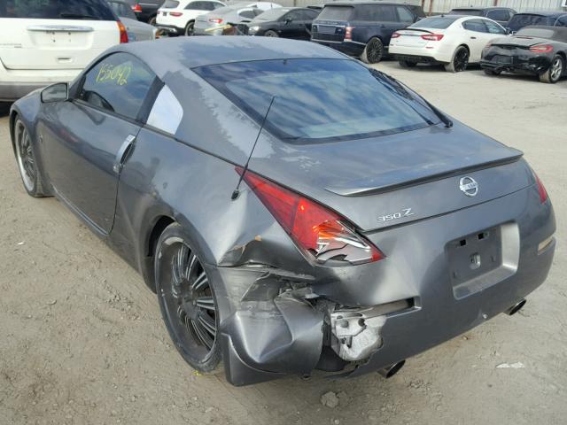 JN1AZ34E13T018515 - 2003 NISSAN 350Z COUPE GRAY photo 3