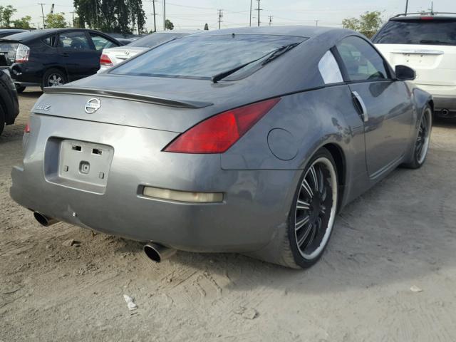 JN1AZ34E13T018515 - 2003 NISSAN 350Z COUPE GRAY photo 4