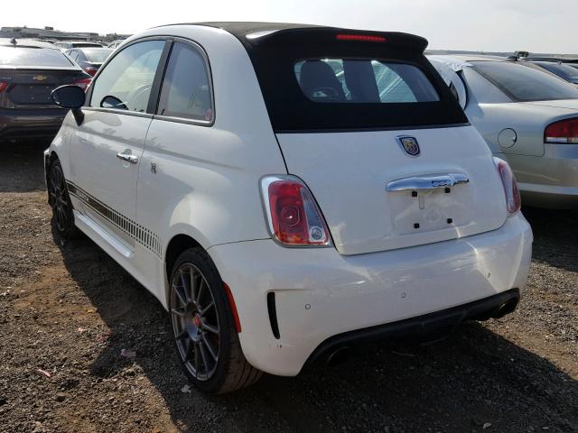 3C3CFFJH4DT660039 - 2013 FIAT 500 ABARTH WHITE photo 3