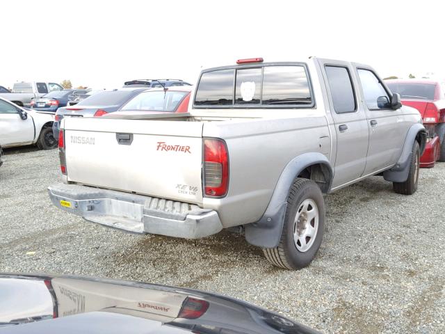 1N6ED27T0YC337829 - 2000 NISSAN FRONTIER C SILVER photo 4