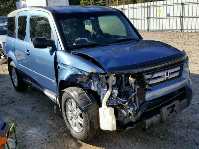 5J6YH28748L002752 - 2008 HONDA ELEMENT EX BLUE photo 1