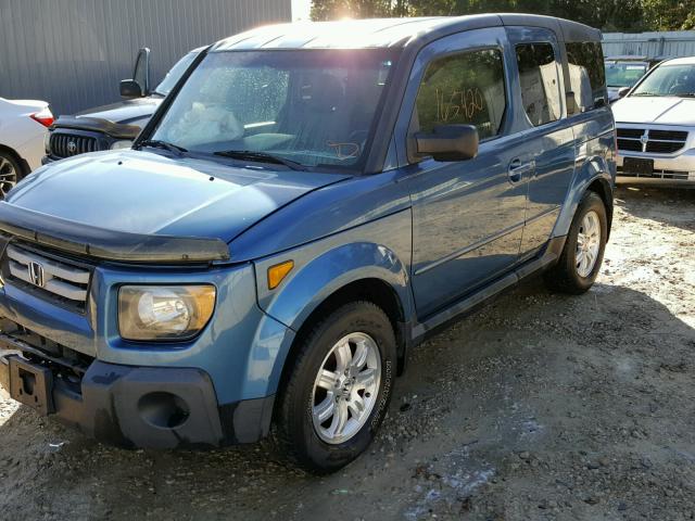 5J6YH28748L002752 - 2008 HONDA ELEMENT EX BLUE photo 2