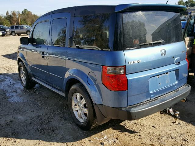 5J6YH28748L002752 - 2008 HONDA ELEMENT EX BLUE photo 3