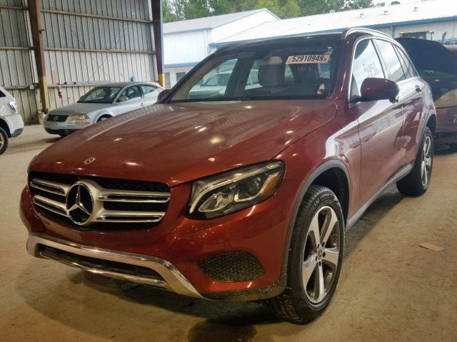 WDC0G4JB0KF571680 - 2019 MERCEDES-BENZ GLC 300 RED photo 2