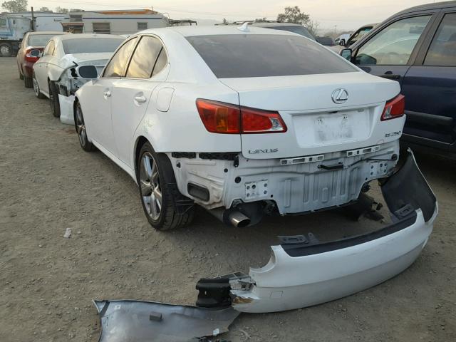 JTHBK262495087813 - 2009 LEXUS IS 250 WHITE photo 3