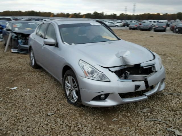 JN1CV6AR4DM760545 - 2013 INFINITI G37 SILVER photo 1