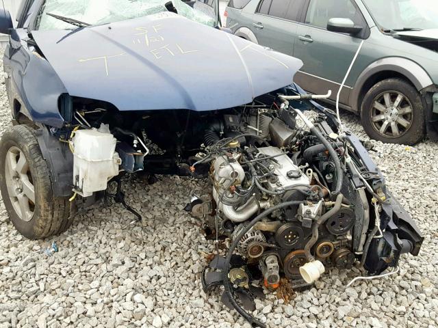 JA4LZ41G63U074133 - 2003 MITSUBISHI OUTLANDER BLUE photo 9