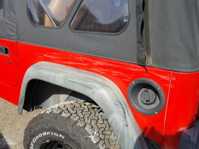 1J4FY29PXVP449838 - 1997 JEEP WRANGLER / RED photo 9