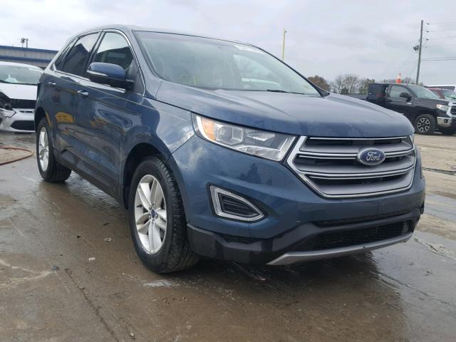 2FMPK3J84GBC34404 - 2016 FORD EDGE SEL BLUE photo 1