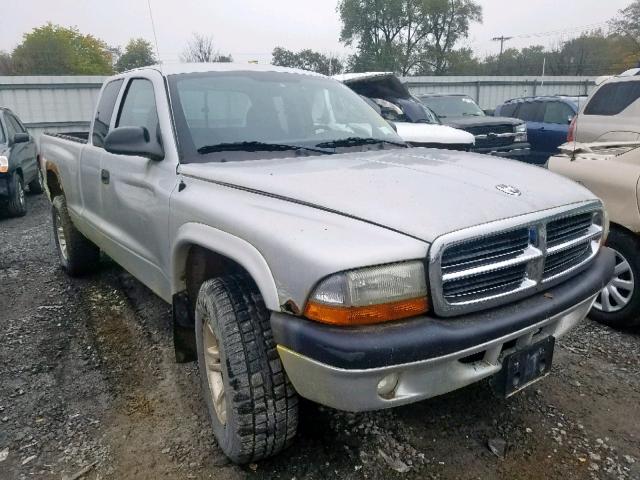 1D7HG32N64S654252 - 2004 DODGE DAKOTA SPO SILVER photo 1