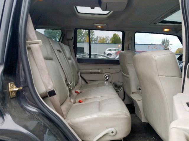1J8HG58296C122311 - 2006 JEEP COMMANDER შავი ფოტო 6