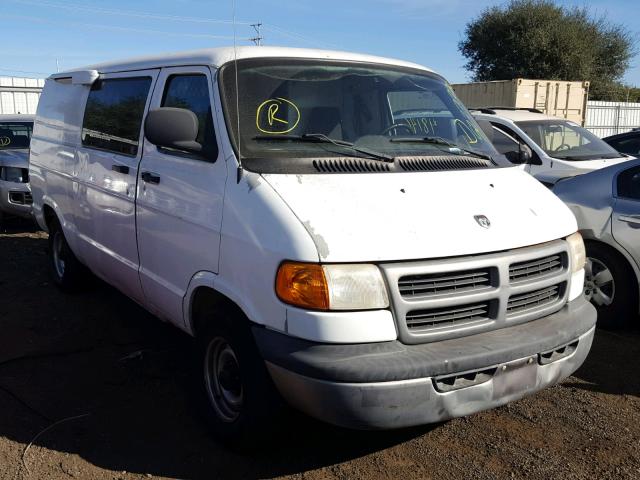 2B7HB11X01K553889 - 2001 DODGE RAM VAN B1 WHITE photo 1