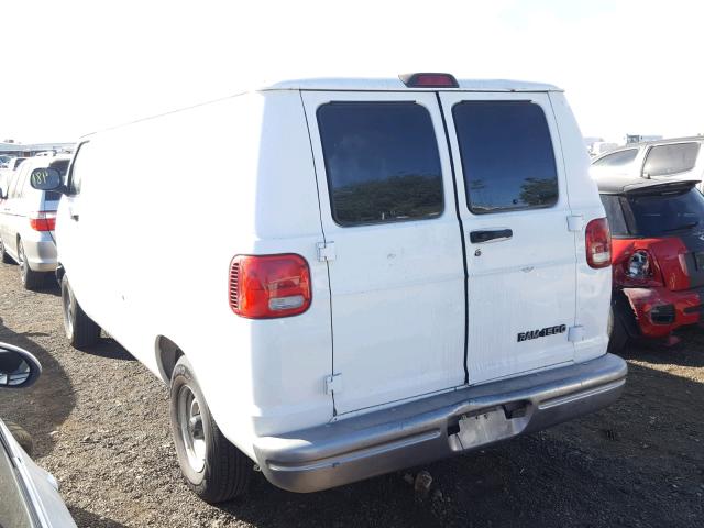 2B7HB11X01K553889 - 2001 DODGE RAM VAN B1 WHITE photo 3